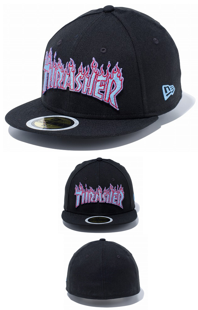 New Era Kids 59fifty Thrasher Fire Logo Cap ニューエラ キッズサイズ キッズダンス衣装 帽子